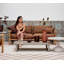 Sticks 2-Seater Teak Sofa With Cushion Set-1990683913
