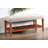 Charla Fabric & Oak Finish Bench-285349624