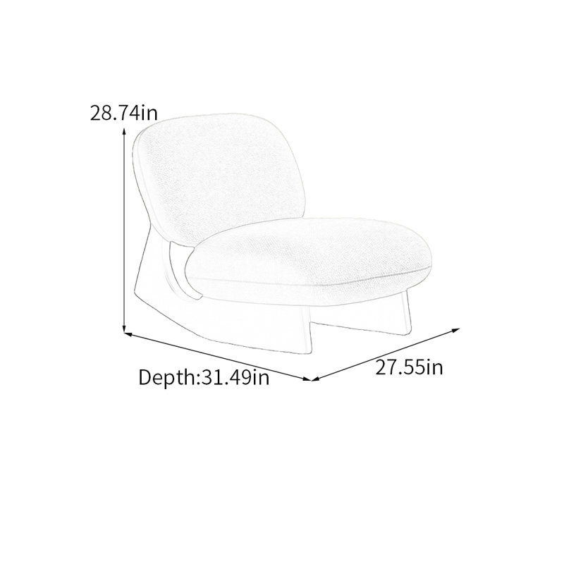 Chaise berçante ergonomique avec base en bois massif, Bleu