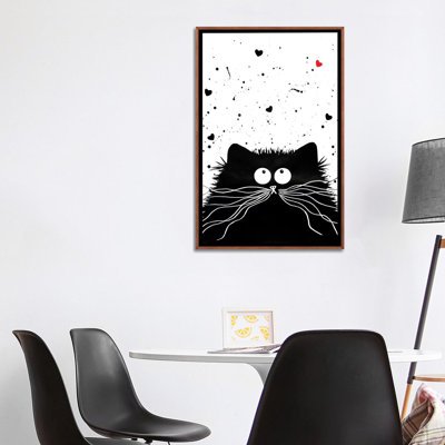 Félin affectueux par Kim Haskins-impression d’art graphique