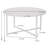 Gateshead Jamestown Round Coffee Table Rustic Wood Grain and Metal-263614578