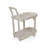Wood 2-Tier Rolling Storage Cart