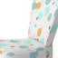 Chaise d'appoint décorative à motif abstrait en velours doré et blanc