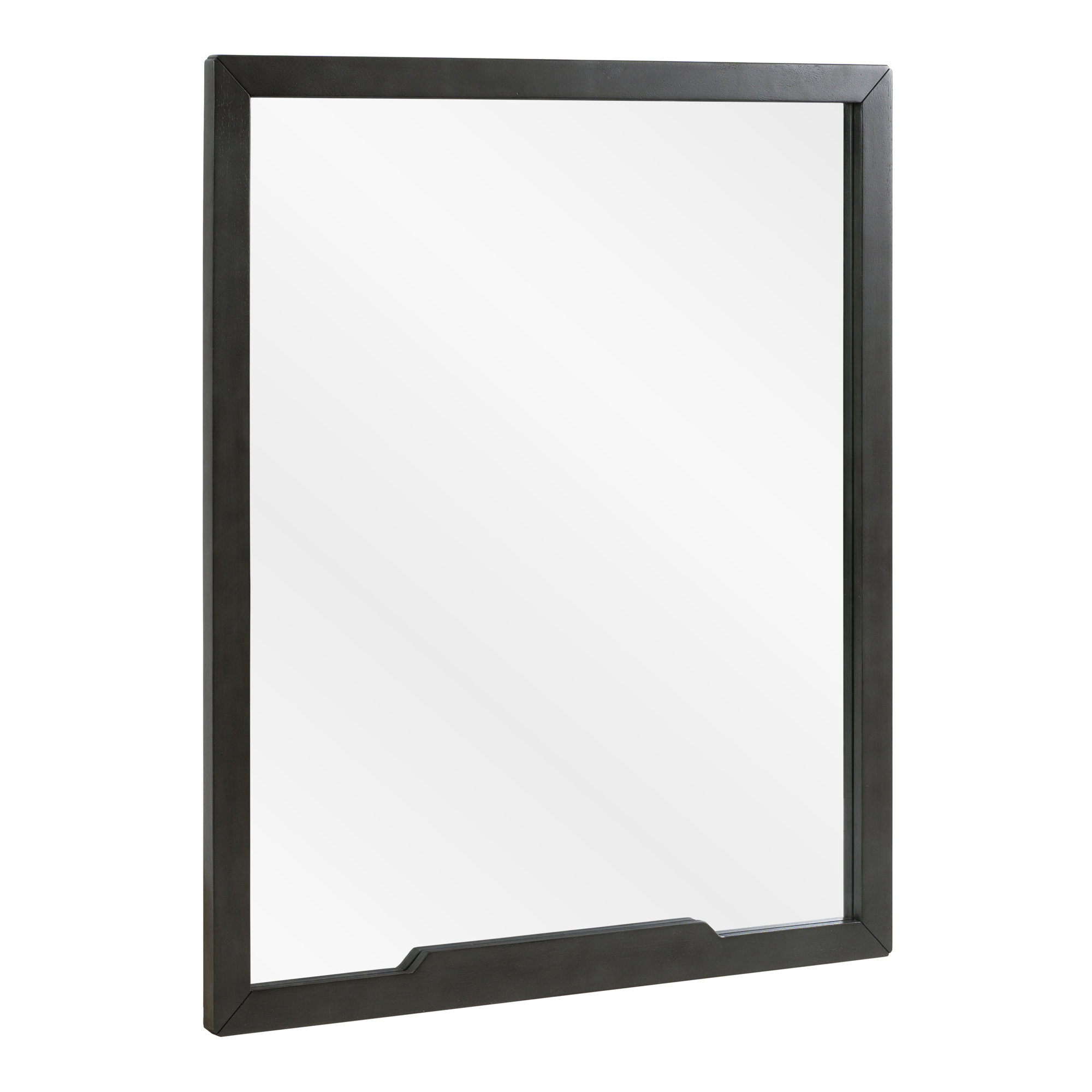 Glow Rectangle Wall Mirror, Gray Wash
