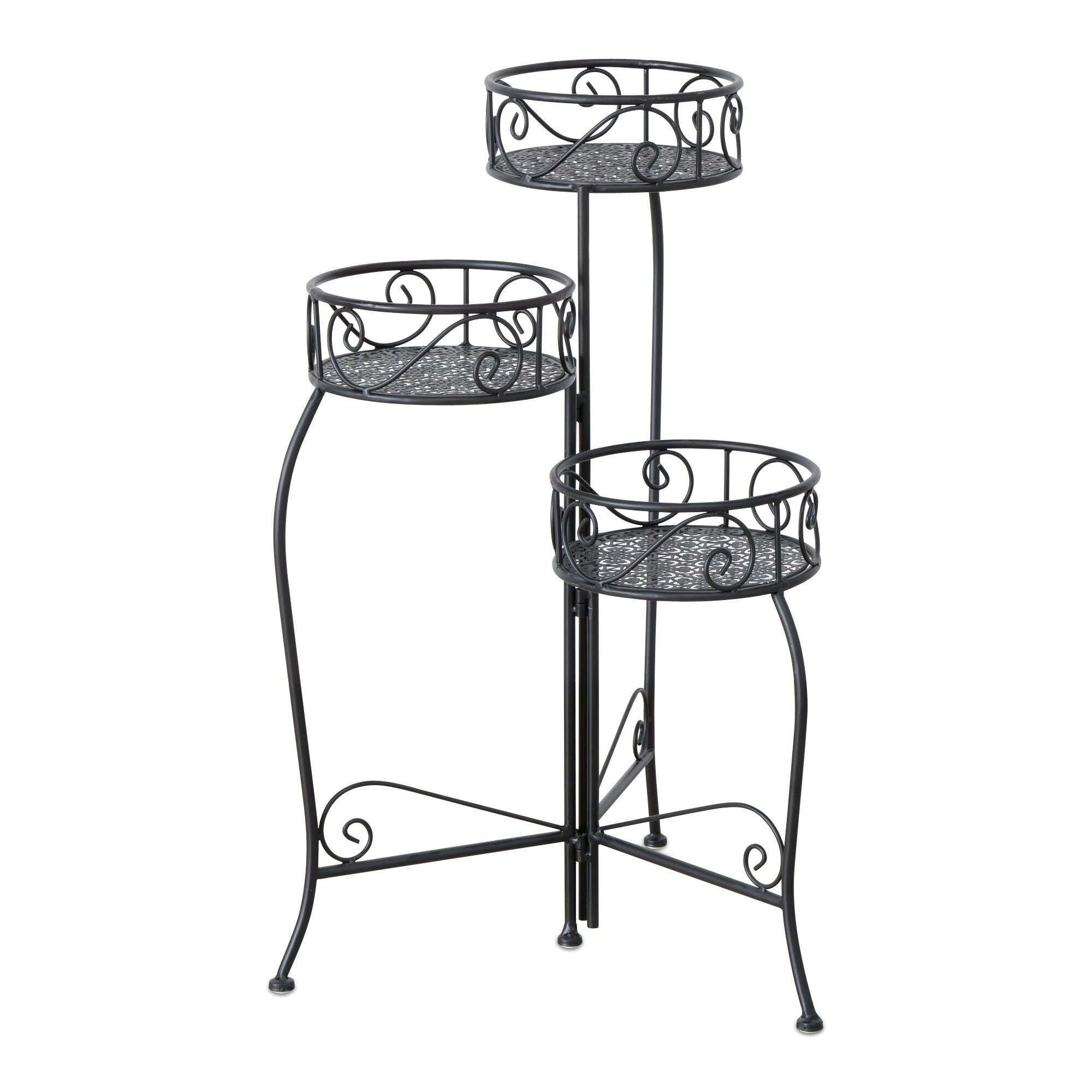 Bloomsbury Market Baina Metal Weather Resistant Plant Stand | Wayfair