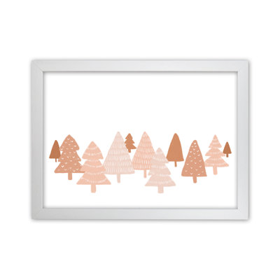 Blush Winter Trees By Orara - Print