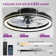 20" Flush Mount Ceiling Fan with Light and Remote & App Control