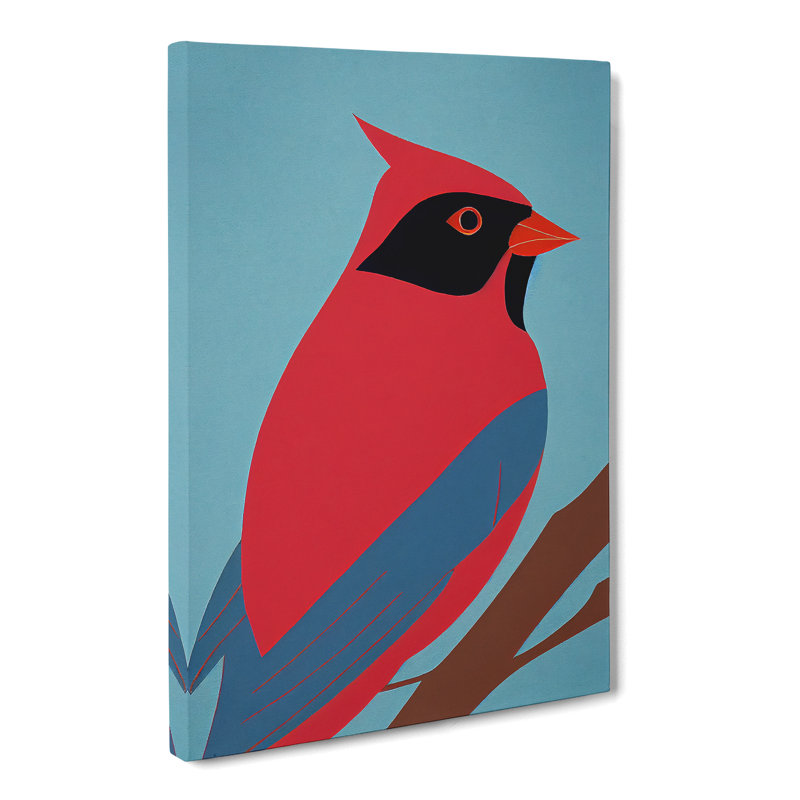 Cardinal Bird Vol.2 - Wrapped Canvas, 50cm H x 35cm W x 3cm D