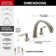 Double Handle Deck Mounted Roman Tub Faucet with Rough-in Valve