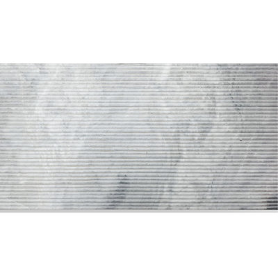 Carreau de mur en marbre gris 12 * 24, 3D cannelé, ol texturé pour la langue, magasin de vêtements en pierre naturelle,
