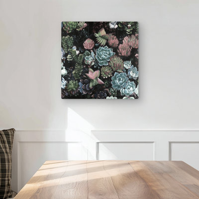 Succulent Set - Exotic Botanical Metal Print for Home Decor