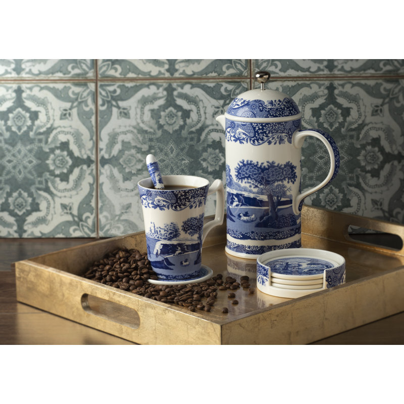 Spode Blue Italian Cafetiere 28 Oz