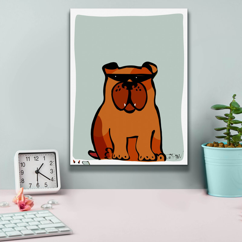"Wouf" par Irena Orlov, H 16 po x l 12 po x P 0,75 po