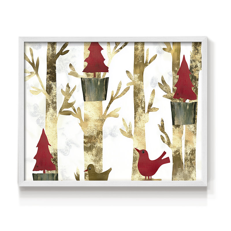 Art de Noël - DCLVI - Reproduction encadrée - Restickable, H 16 po x l 20 po, Blanc