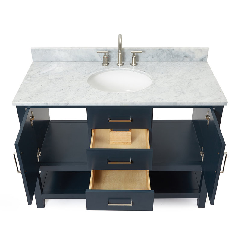 Bayhill 49'' W Single Vanity, Midnight Blue