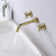 Wall Mounted 2-handle Bathroom Faucet