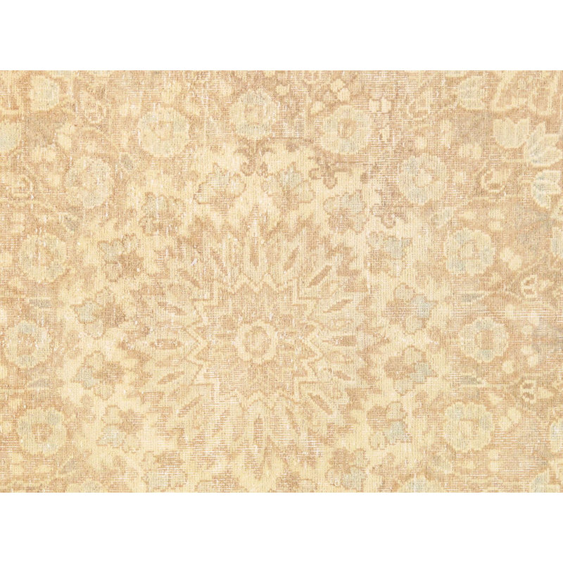 One-of-a-Kind 9'8" X 12'8" 2010s Wool Area Rug in Beige