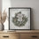 «Silver and Gold Wreath» par Lori Deiter, reproduction d'art