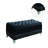 Dasher Velvet Upholstered Tufted Storage Bench Black