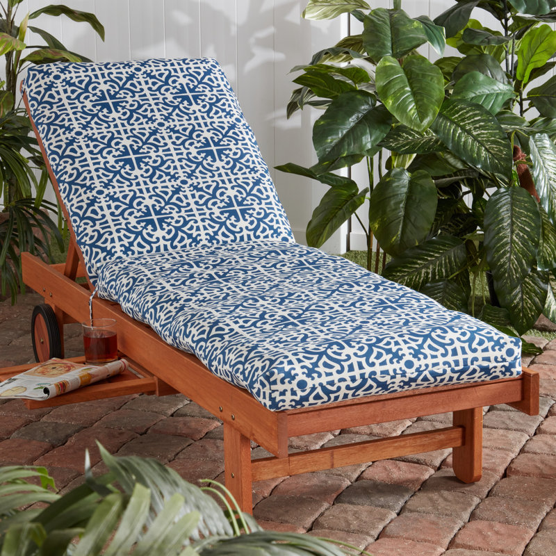 Coussin de chaise longue d'extérieur, Indigo