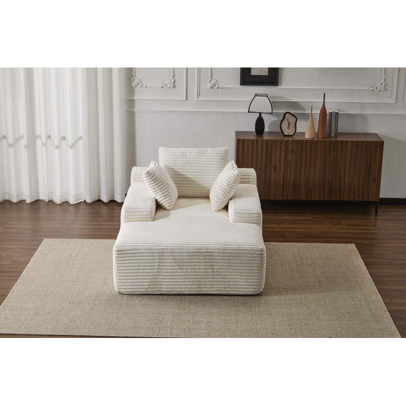 Méridienne surdimensionnée surdimensionnée Cozy Cloud Couch, Blanc