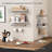 Floating Bathroom Shelves Wall Mounted, Modern Bathroom Organizer with Tower Bar,Set of 2-1698233439