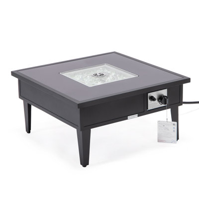 Square Propane Smokeless Fire Pit Table