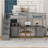 Twin Size Loft Bed Frame With Built-In Desk And Double Drawer-1992503061