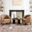 Boney 29" W Faux Leather Upholstered Armchairs-2053043243