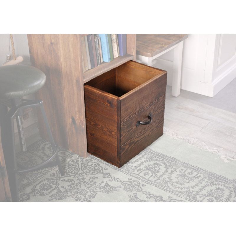 Cerny 44 cm H x 44 cm W Solid Wood Cube Bookcase