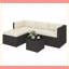 Ensemble de conversation confortable, ensemble de mobilier d'extérieur 3 pièces, coussin confortable-1720434709