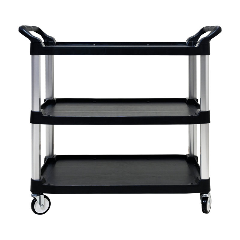Three-Layer Thickened Plastic Mobile Tool Cart