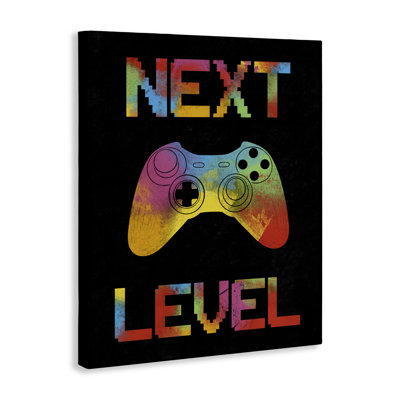 Next Level Rainbow Splatter Canvas, design by Marcus Prime