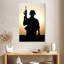Silhouette d'un soldat américain-108397888
