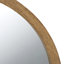 Miroir mural circulaire avec cadre en bois-655637364