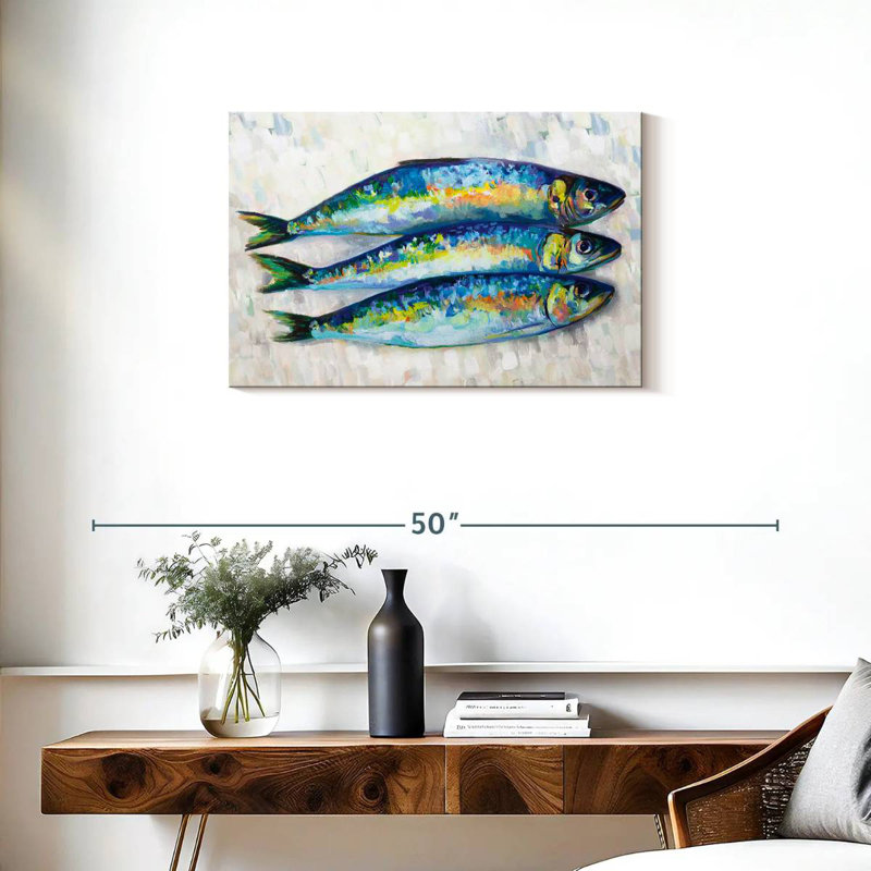 Yarlin Fish Trio, 20" H x 30" W