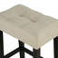Salle à manger rustique 4 pièces - Table brune, tabourets beiges, Ensemble table et tabourets modernes et fonctionnels brun/beige