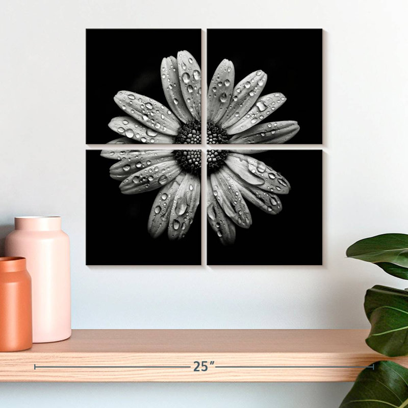 Harnek Backyard Flowers BW I, H 18 po x l 18 po