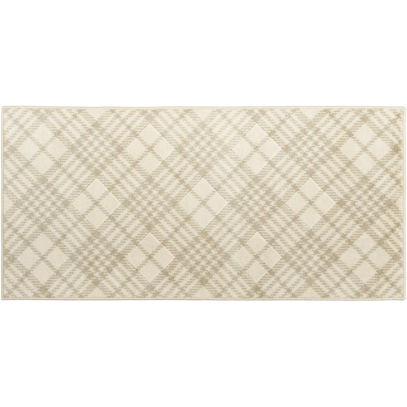 Javarion Geometric Polyester Kitchen Mat, Rectangle 2' x 4'2"