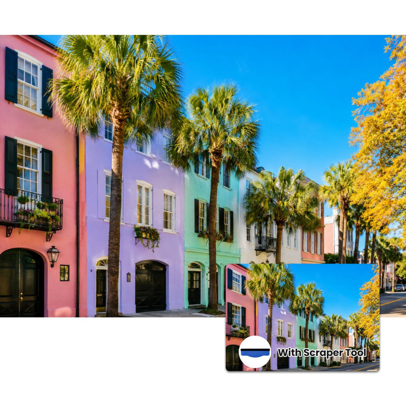Peel and Stick Wallpaper 100" L x 144" W Modern Self Adhesive Wall Mural for Bedroom - With Colourful Architecture Print