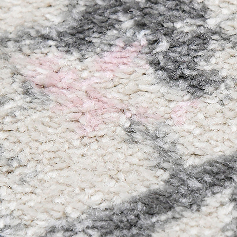 Gray Rectangular Synthetic Reversible Area Rug 7'10" x 10'10"