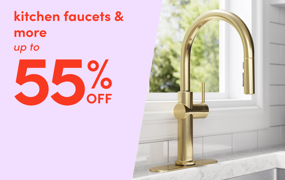 kitchen faucets & more on clearout