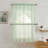 Nikole Floral Rod Pocket Lace Semi Sheer Voile Short Valance for Small Windows, Kitchen & Bathroom - 54 x 18 Inch Length-378952067