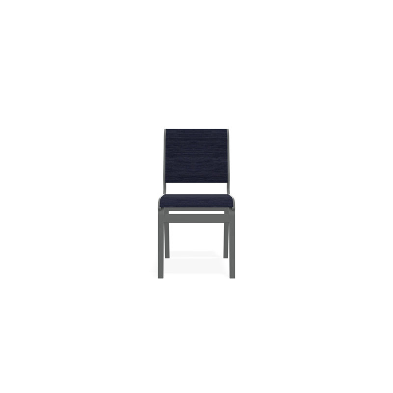 Aruba II Outdoor Dining Chair, Graphite, Collect Indigo
