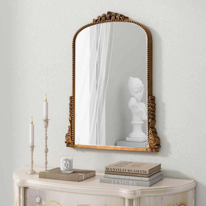 Miroir mural Euri, 32 po x 24 po, Or antique