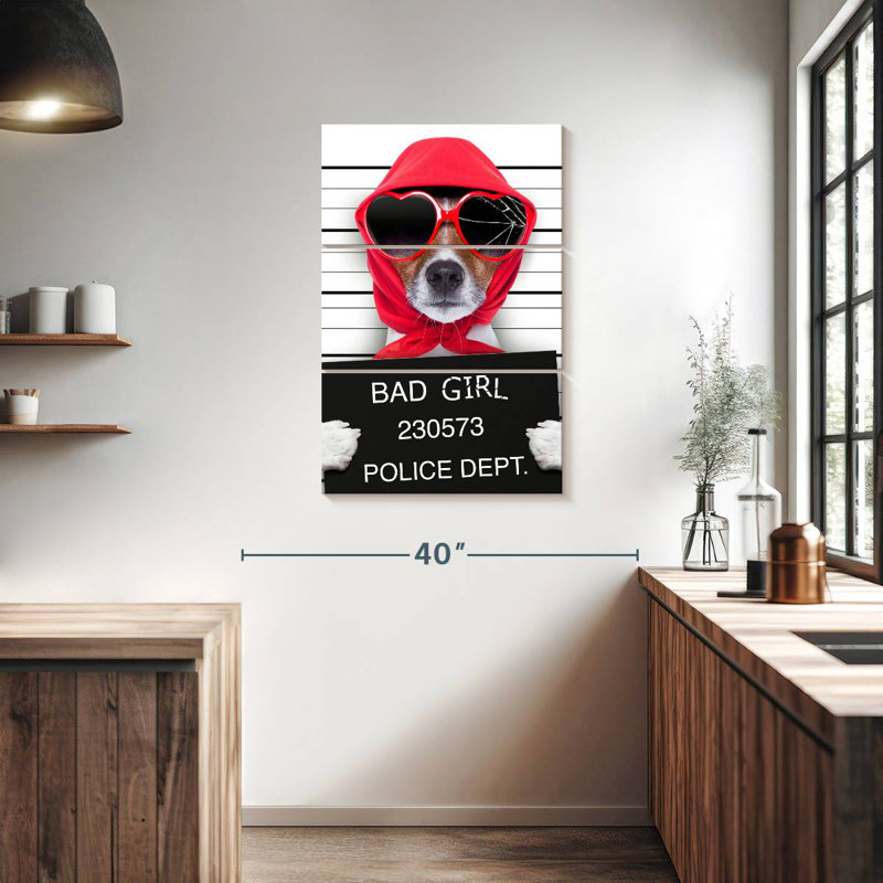 Brampt Bad Girl Pup, 38" H x 24" W