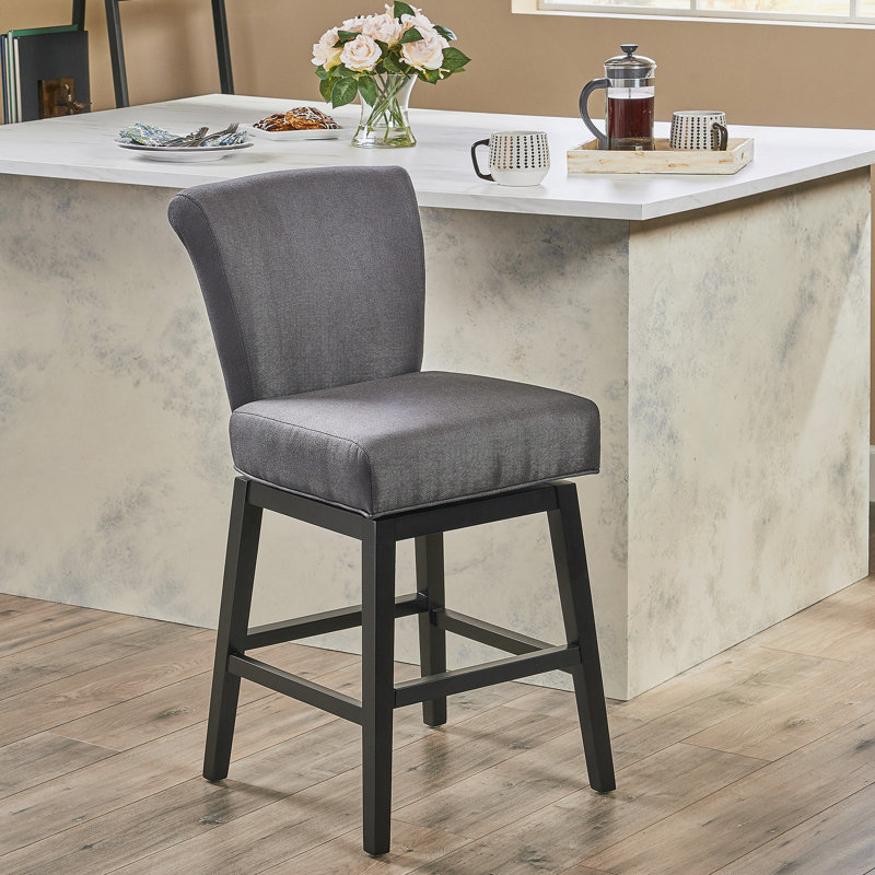 Tabouret de comptoir pivotant, Gris