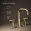 Purist® Widespread Faucet with Drain Assembly Low Lever Handles and Low Gooseneck Spout-557795076