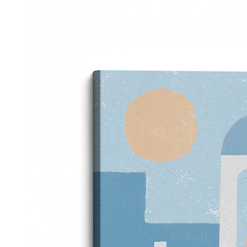 Toile tendue Santorini Sunlit Dreams II, H 12 po x l 8 po