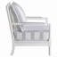 Chaise d'appoint rembourrée à rayures